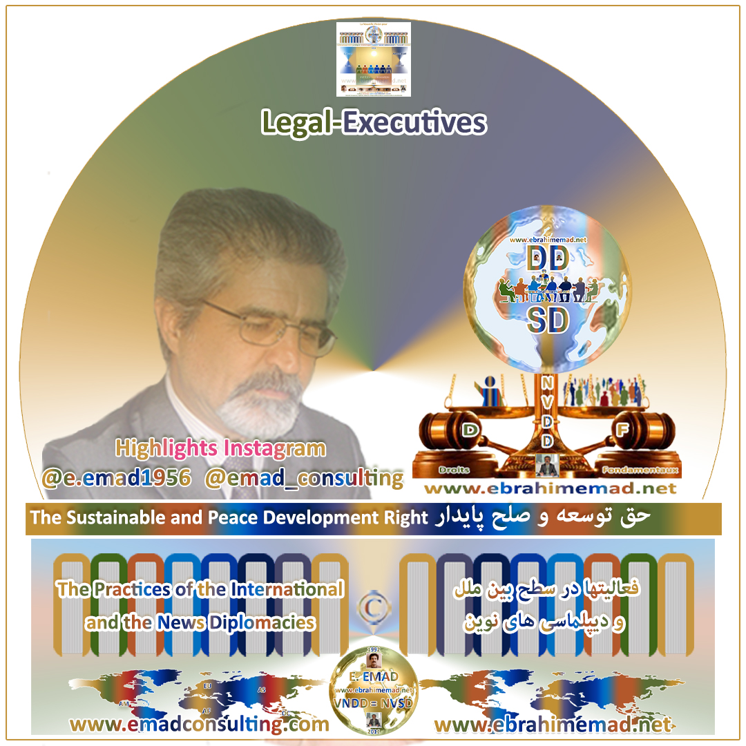 E. EMAD, EMAD Consulting, Highlights, Legal-Executives/