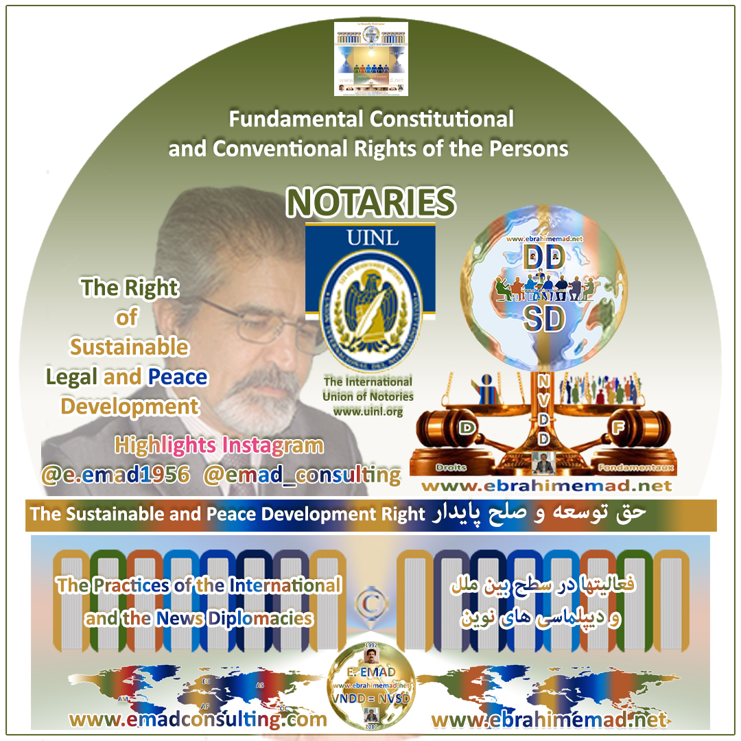 E. EMAD, EMAD Consulting, Highlights, Legal - Notaries