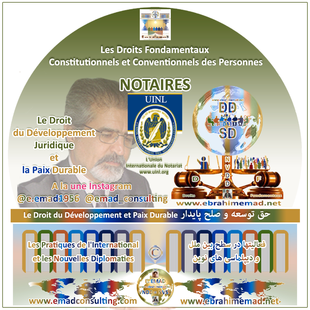 E. EMAD, EMAD Consulting, Highlights, Juridiques - Notaires