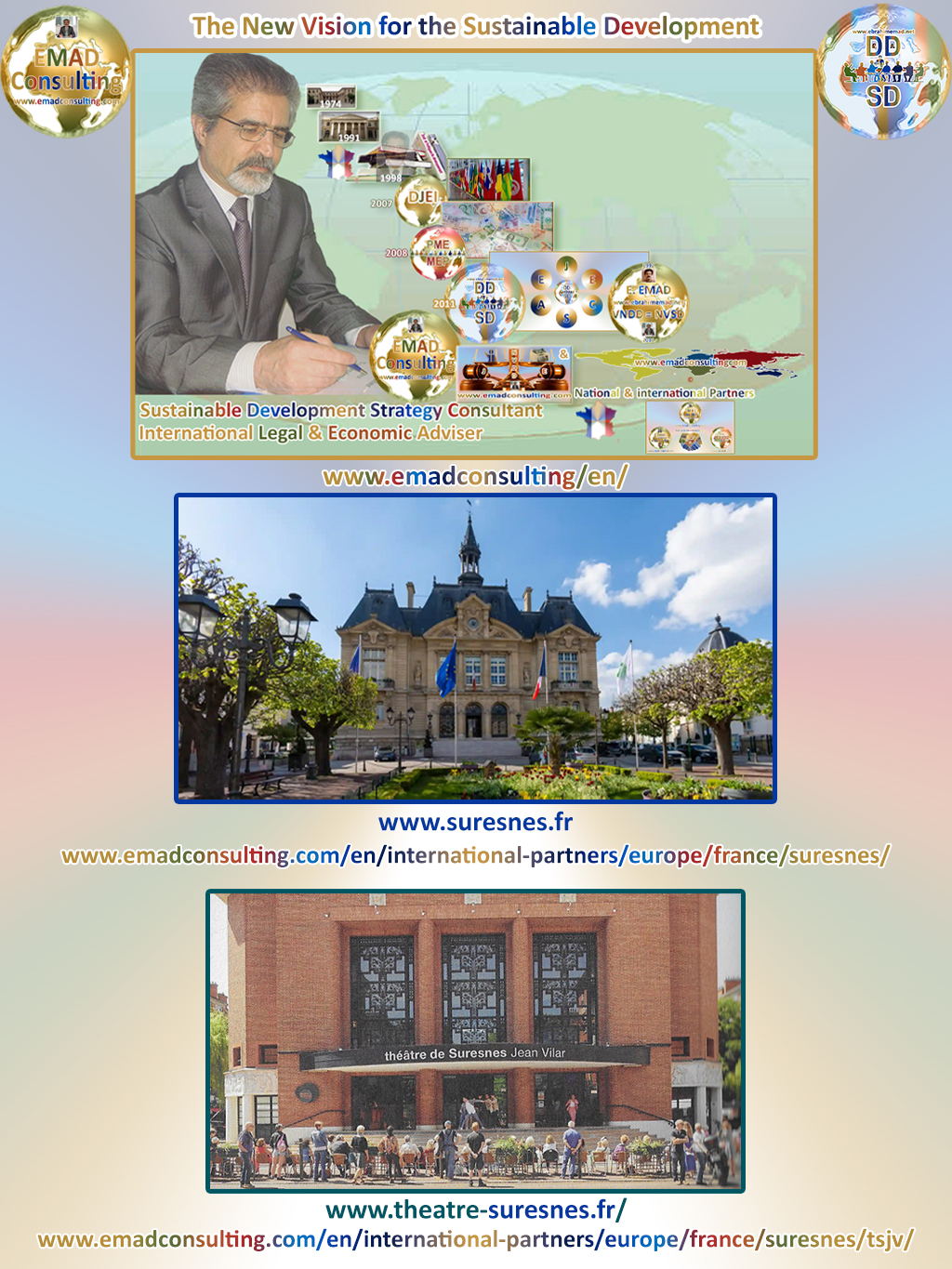 EMAD Consulting, Mairie de Suresnes,Théâtre de Suresnes Jean Vilar et le développement durable de Suresnes