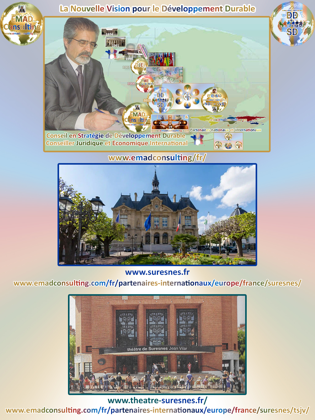 EMAD Consulting, Mairie de Suresnes,Théâtre de Suresnes Jean Vilar et le développement durable de Suresnes